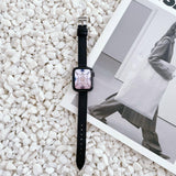 ★人気★【5色】アトラージュ 本革 シングルツアー バンド applewatch7 対応 apple watch バンド givgiv 38mm/40mm/41mm用 01ブラック 