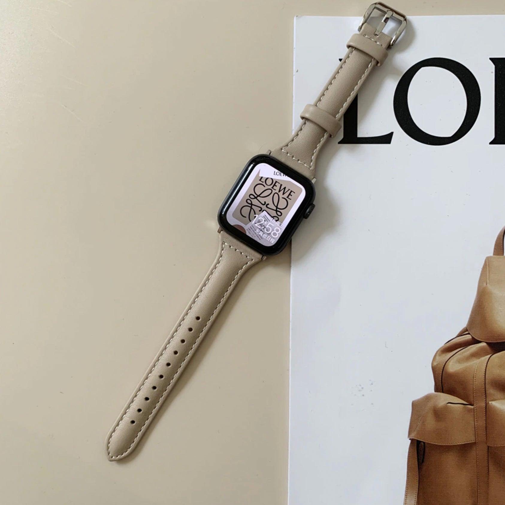 2021春夏新作】 ダークブラウン Apple Watch レザーバンド 本革 アップルウォッチ