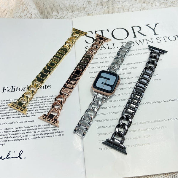 ★人気★ デニムチェーンステンレススチール アップルウォッチバンド＃ givgiv 4MiLi (フォーミリ)