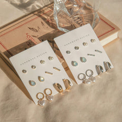 Ring Pearl Earring [12個セット] Earrings SET ME UP♡ 