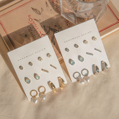 Ring Pearl Earring [12個セット] Earrings SET ME UP♡ 