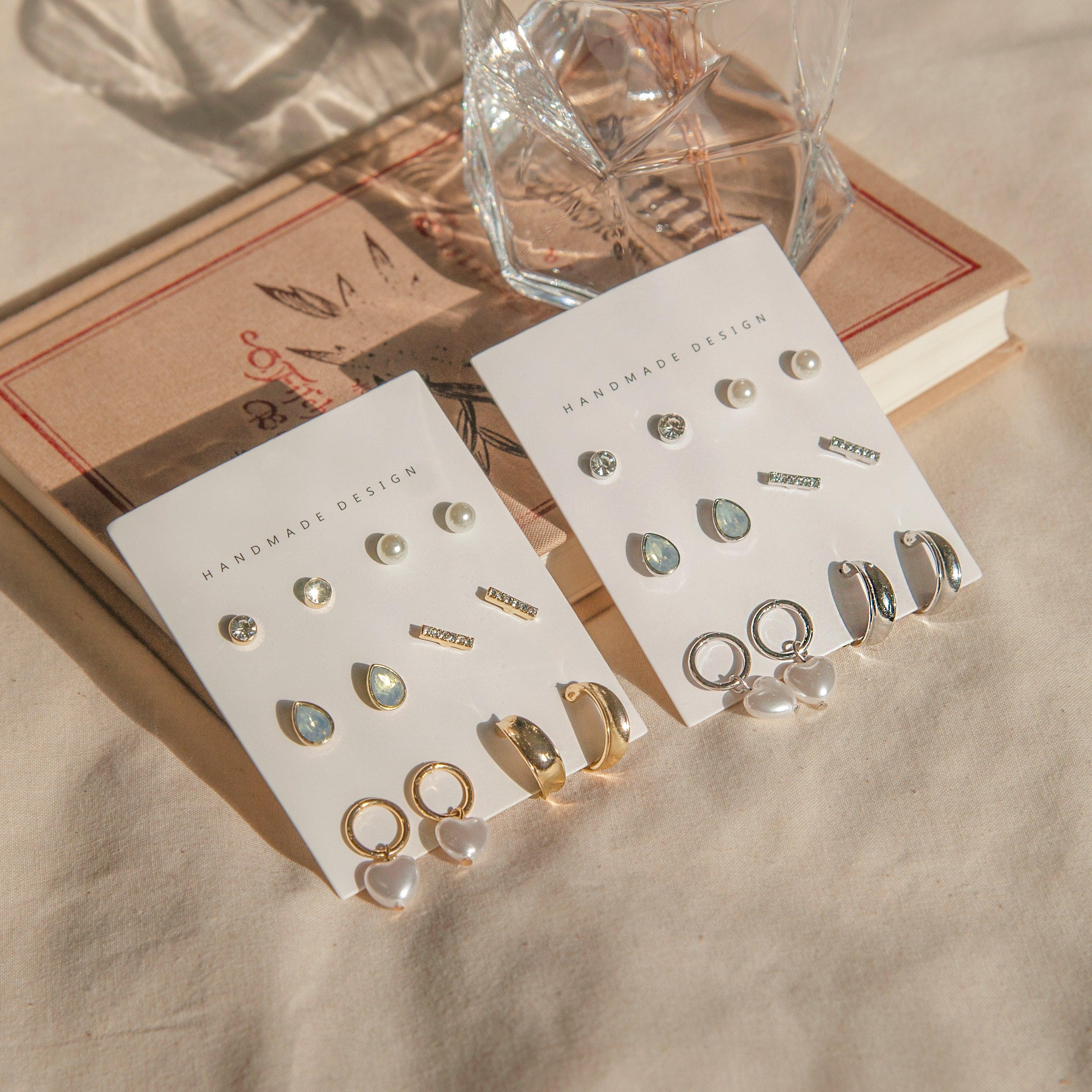 Ring Pearl Earring [12個セット] Earrings SET ME UP♡ 