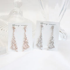 ロイヤル・クリスタル・ピアス Earrings bling moon 