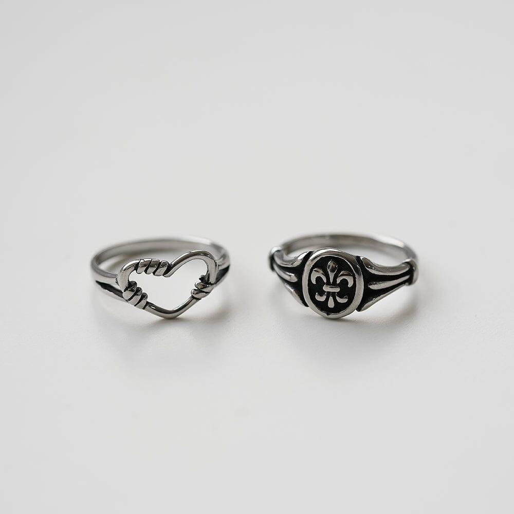 [サージカル]アンティークリング (2Type) ring SET ME UP♡ 