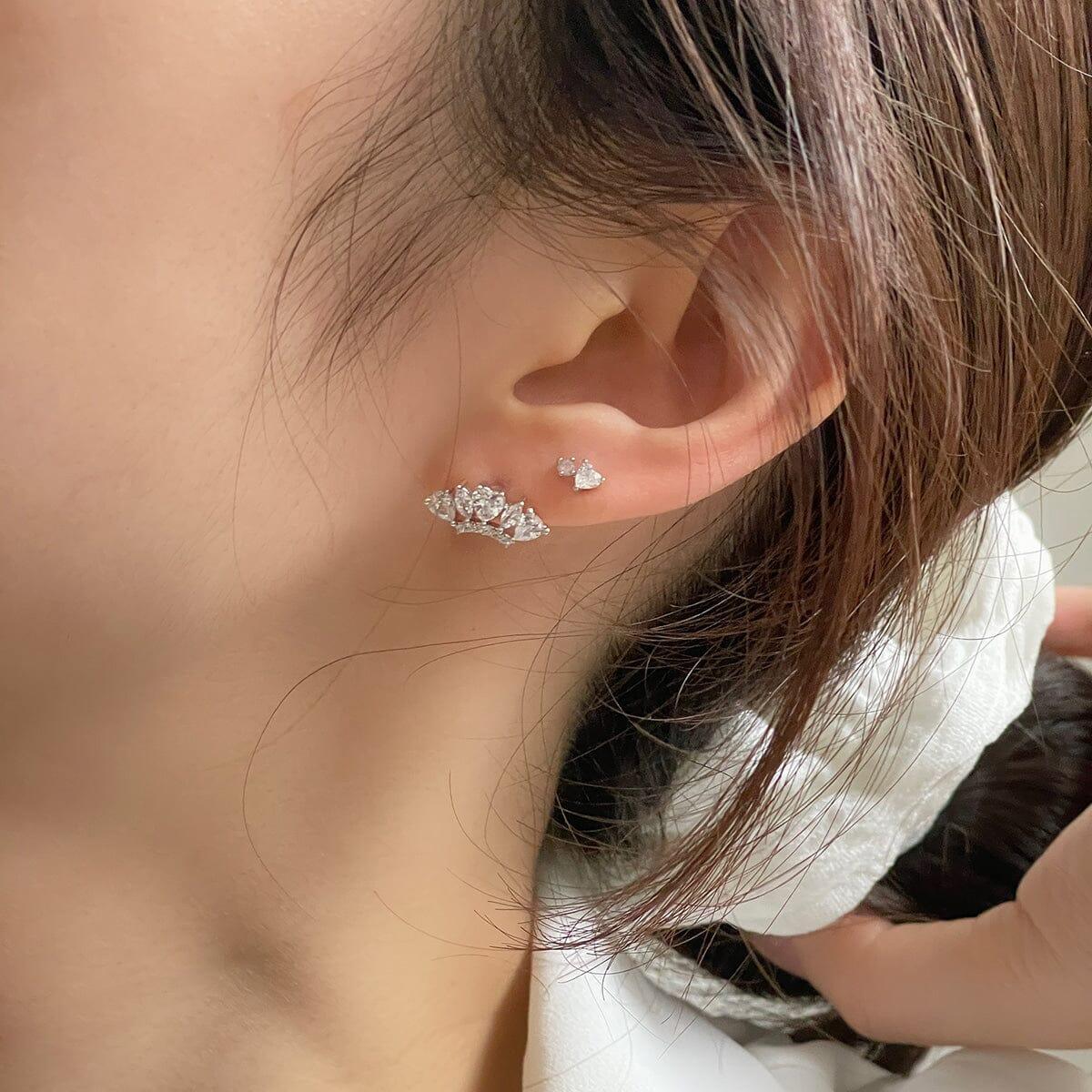 [サージカル]ハート ピンク キュービック ピアッシング Piercing 10000won 