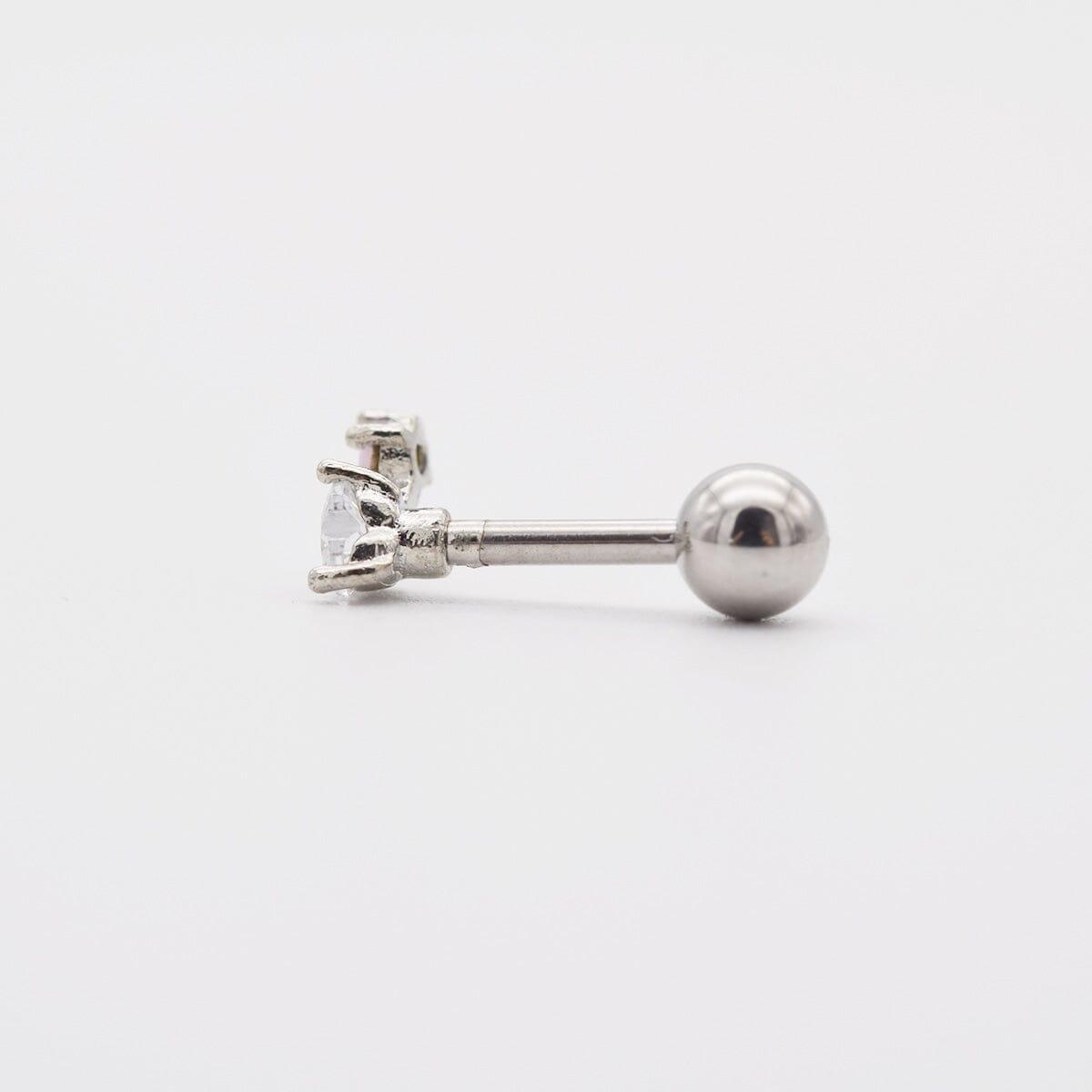 [サージカル]ハート ピンク キュービック ピアッシング Piercing 10000won 