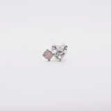 [サージカル]ハート ピンク キュービック ピアッシング Piercing 10000won 