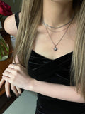 [サージカル]キュービック・スパークル・スネーク・チェーン・ネックレス necklace younglong-seoul 