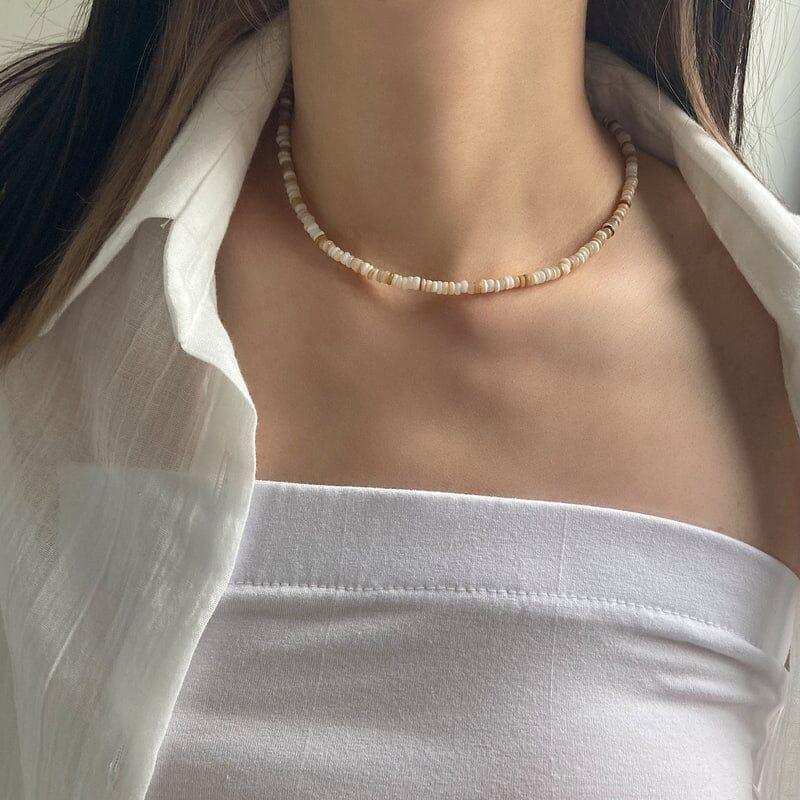 [サージカル]マーブル原石ビーズネックレス necklace younglong-seoul 
