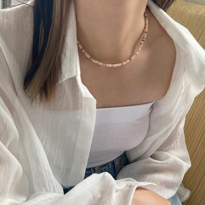 [サージカル]マーブル原石ビーズネックレス necklace younglong-seoul 