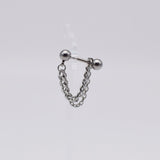 [サージカル]平たいチェーン 3ミリ 二列 ドロップ ピアッシング Piercing 10000won 