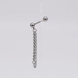 [サージカル]平たいチェーン 3ミリ 二列 ドロップ ピアッシング Piercing 10000won 