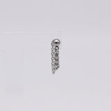 [サージカル]平たいチェーン 3ミリ 二列 ドロップ ピアッシング Piercing 10000won 
