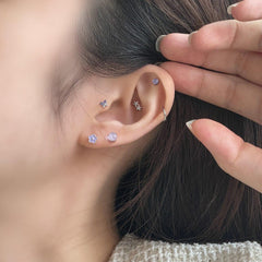 [サージカル]ラベンダー丸い花 ピアッシング[6セット] Piercing 10000won 