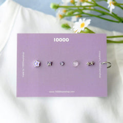 [サージカル]ラベンダー丸い花 ピアッシング[6セット] Piercing 10000won 