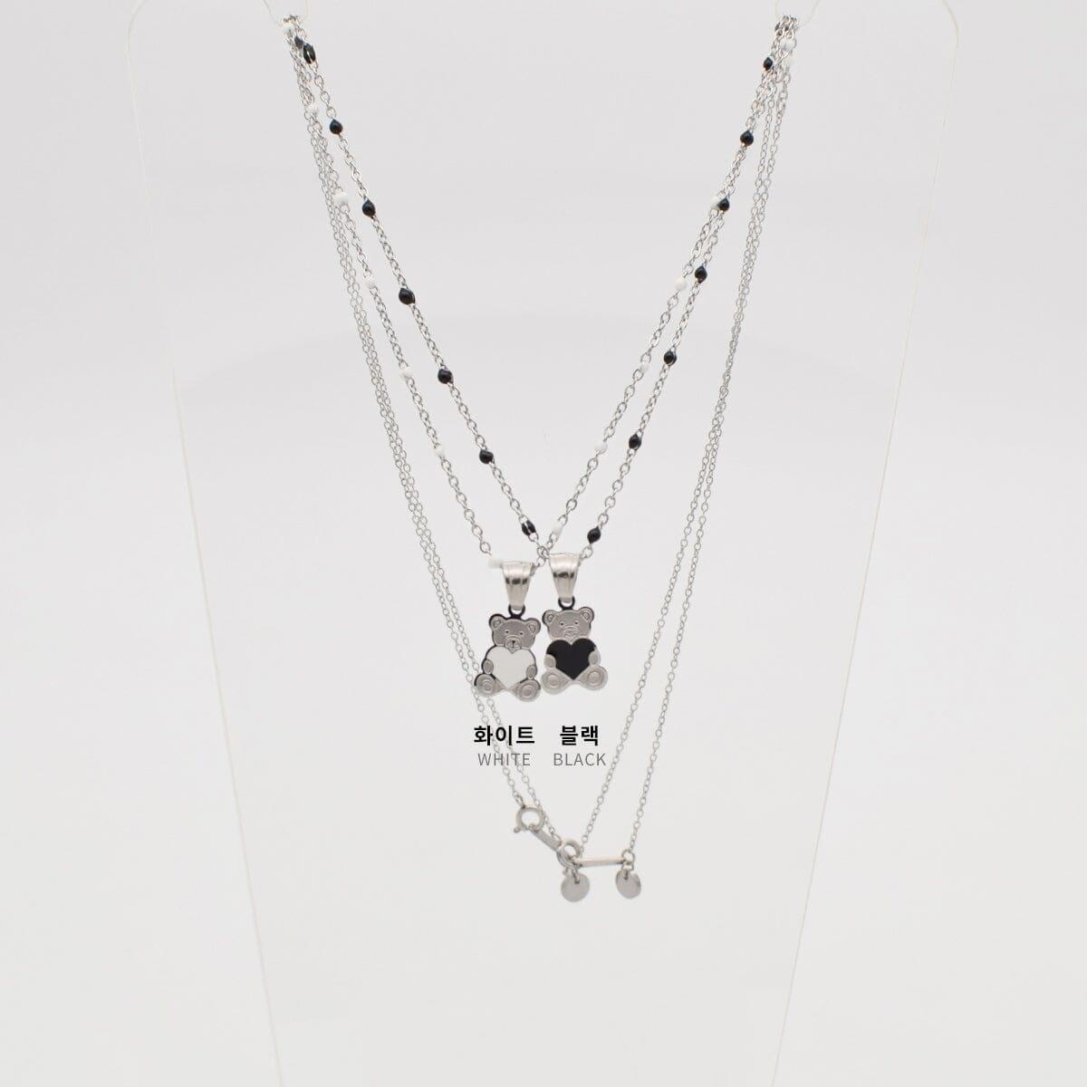 [サージカル]ラブリーベア ミニボールチェーンネックレス necklace 10000won 