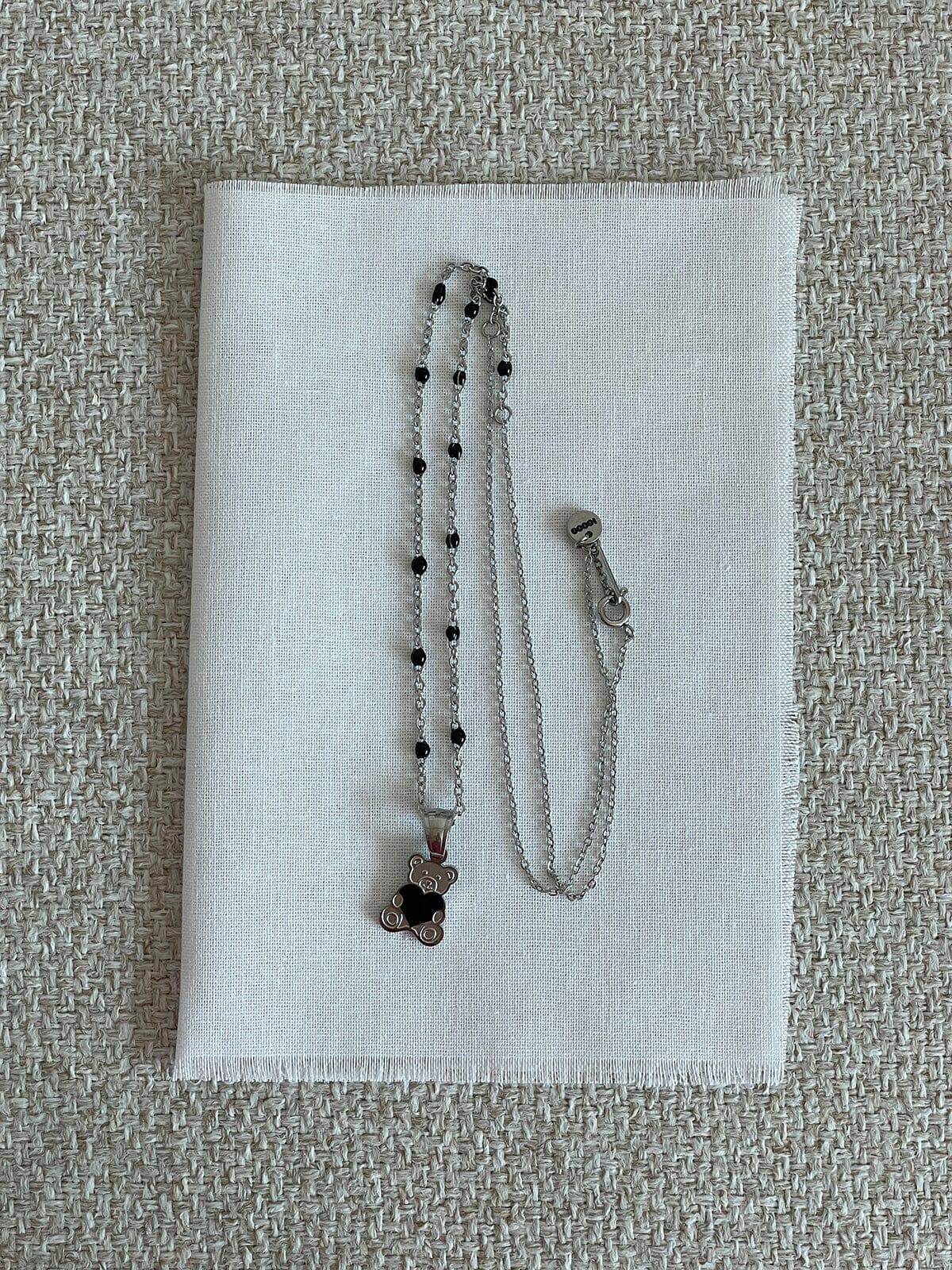 [サージカル]ラブリーベア ミニボールチェーンネックレス necklace 10000won 