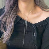[サージカル]リボン タイ スネーク チェーンネックレス necklace younglong-seoul 