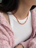 [サージカル]ソフトカラーマーブル 原石 ビーズネックレス (3Color) necklace younglong-seoul 
