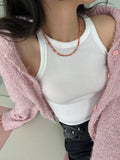 [サージカル]ソフトカラーマーブル 原石 ビーズネックレス (3Color) necklace younglong-seoul 