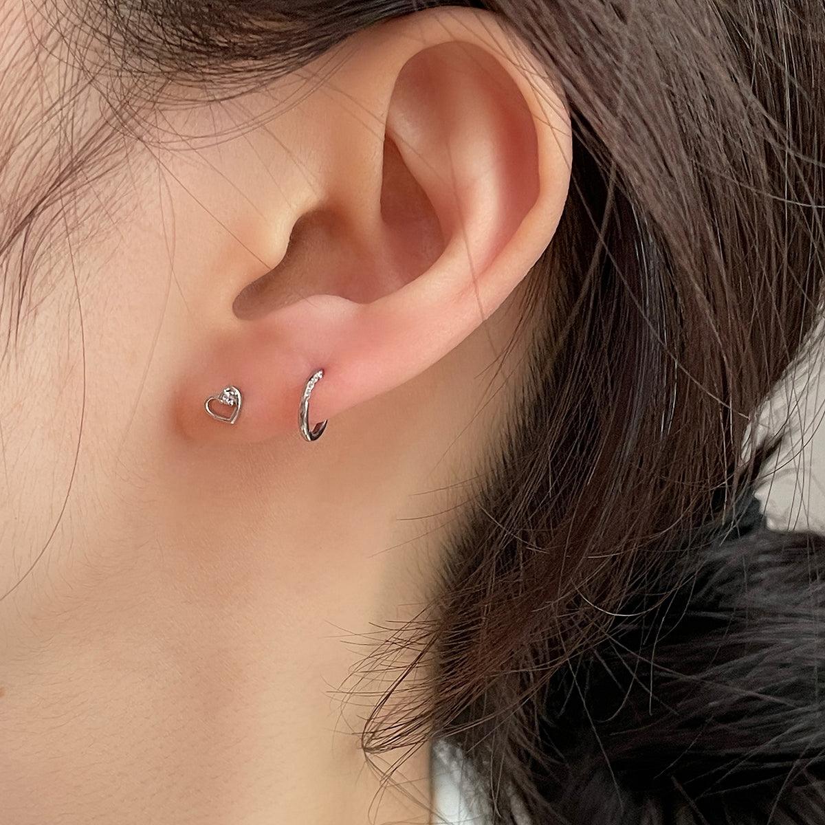 [サージカルスチール]1.2mmキュービックリングピアッシング Piercing 10000won 