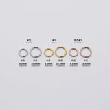 [サージカルスチール]1.2mmキュービックリングピアッシング Piercing 10000won 