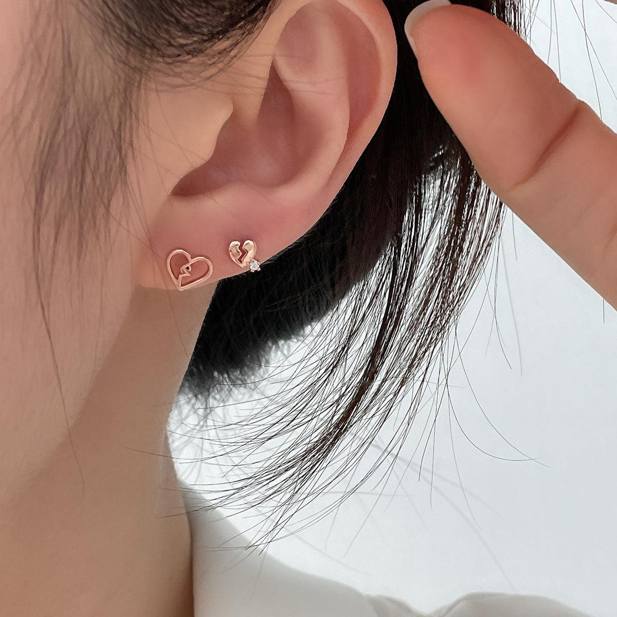 [サージカルスチール]ブロークンボリュームハートピアッシング Piercing 10000won 