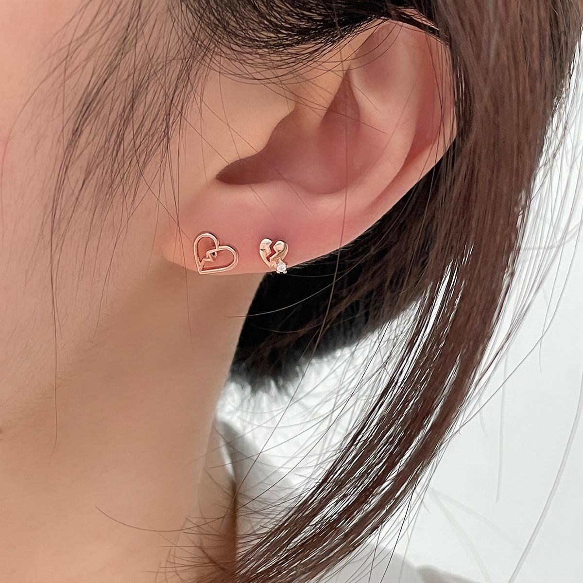 [サージカルスチール]ブロークンボリュームハートピアッシング Piercing 10000won 