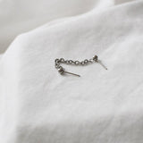 [サージカルスチール]チェーン連結ボールピアス Earrings 10000won 