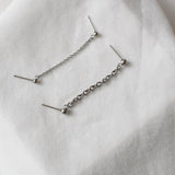 [サージカルスチール]チェーン連結ボールピアス Earrings 10000won 