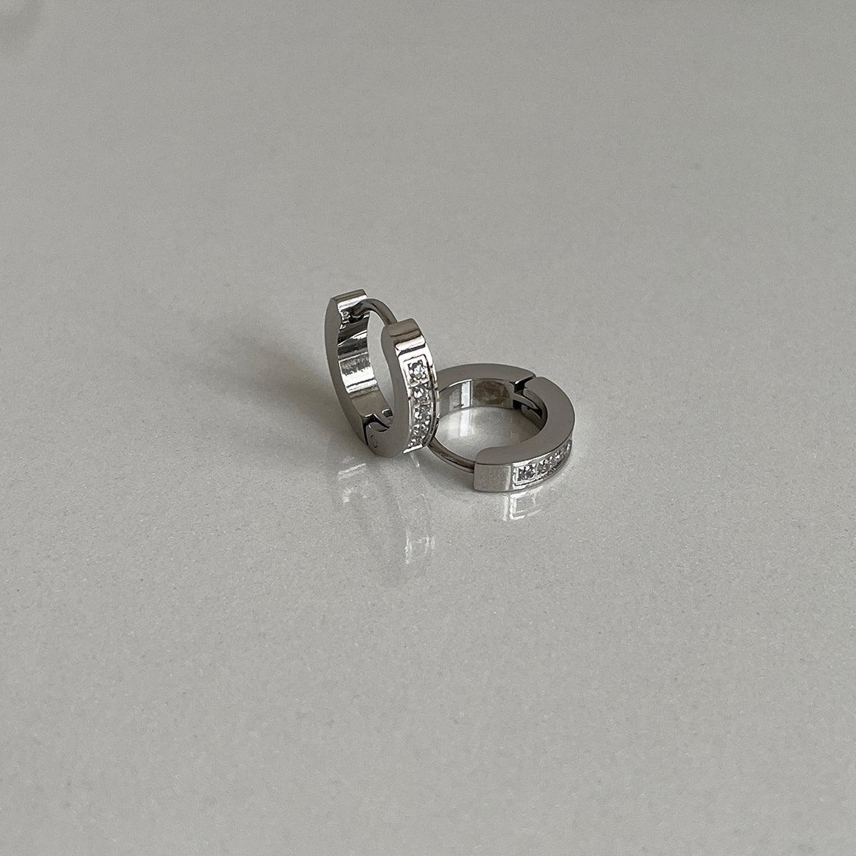 [サージカルスチール]角キュービックリングピアス Earrings 10000won 