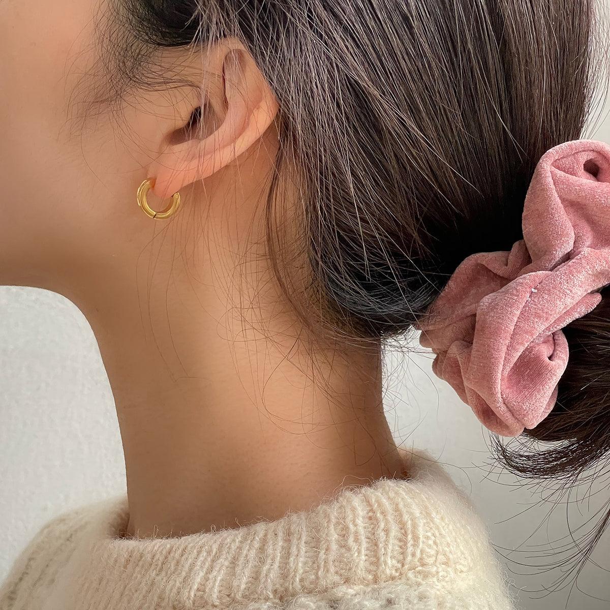 [サージカルスチール]角キュービックリングピアス Earrings 10000won 