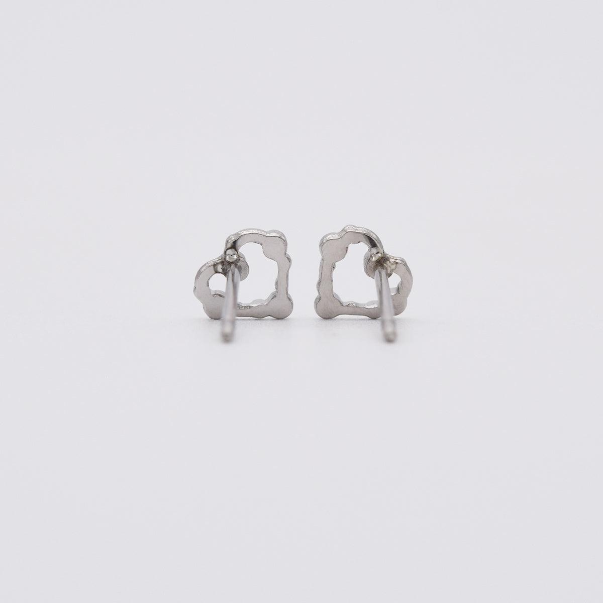 [サージカルスチール]ミニボールハートラインピアス Earrings 10000won 