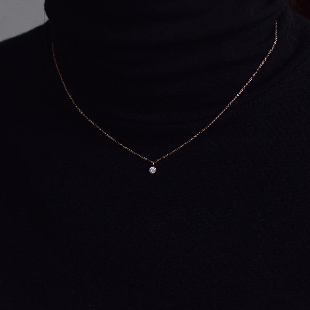 [サージカルスチール]ミニキュービックネックレス necklace 10000won 