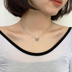 [サージカルスチール]ミニ油絵蝶々ネックレス necklace 10000won 