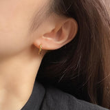 [サージカルスチール]Xカッティングピアス Earrings 10000won 