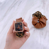 【セット】レオパード シュシュ ソロループ + ヘアシュシュセット apple watch バンド givgiv 