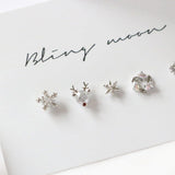 シルバー ルドルフ ピアッシング(5 set) Piercing bling moon 