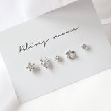 シルバー ルドルフ ピアッシング(5 set) Piercing bling moon 