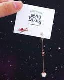 SHOOTING STAR BIRTHSTONE ピアス Earrings wing bling 