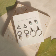 Simple Drop ピアス [8個セット] Earrings SET ME UP♡ 