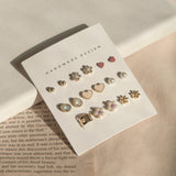 Smooth Heart Earring & Earcuff [17個セット] Earrings SET ME UP♡ 