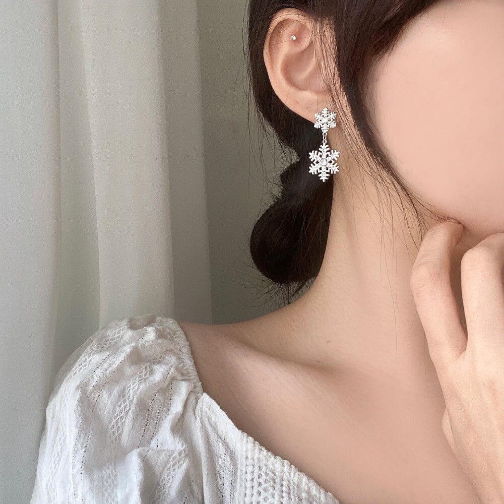 Snowflake Sherbet ピアス Earrings bling moon 