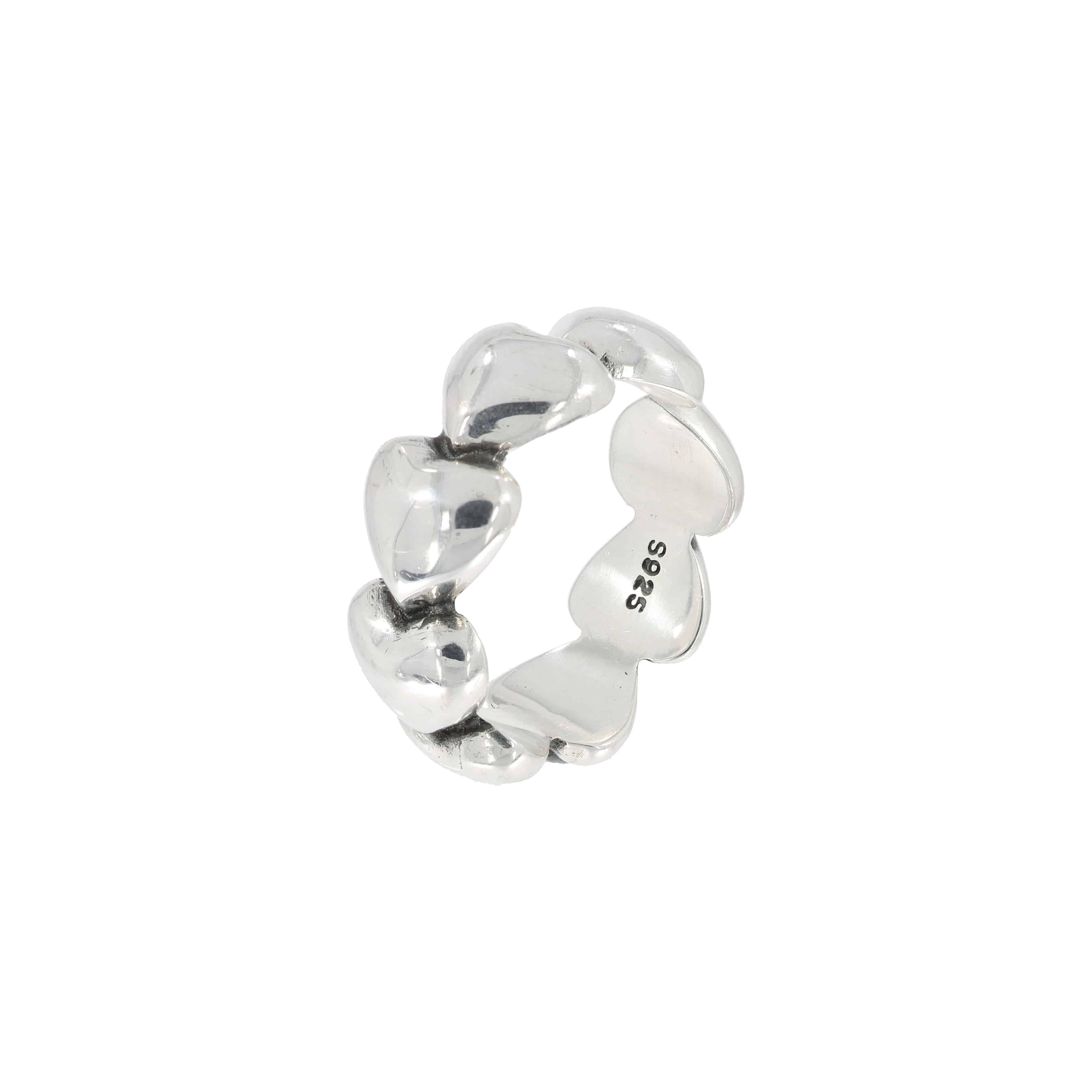 [送料無料]ボリュームハートオープンリング(Silver925) ring STEEL EDITION 