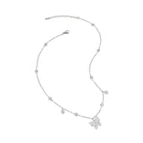 [送料無料]ウェーブ蝶ハートチェーンネックレス(I-DLEミヨン着用) necklace STEEL EDITION 