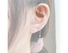 [Styling] Pure Pink ピアッシング(5 set) Piercing bling moon 