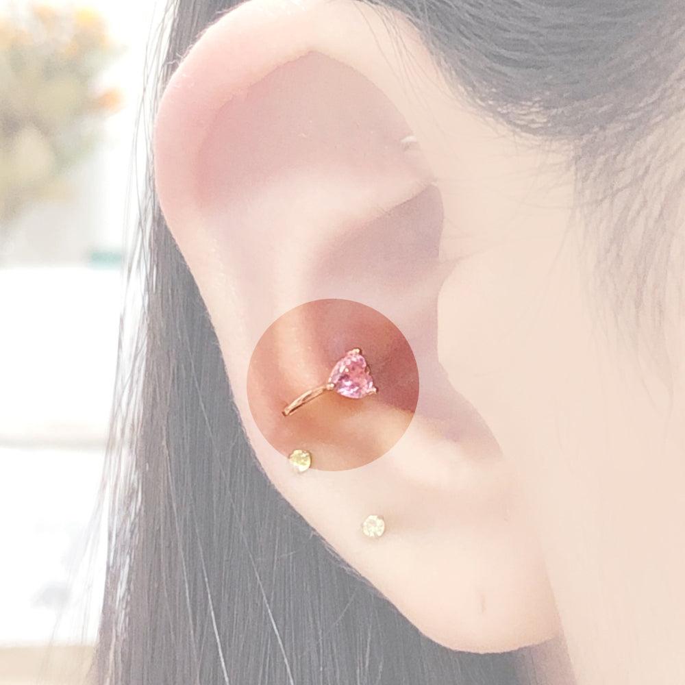 [Styling] Pure Pink ピアッシング(5 set) Piercing bling moon 