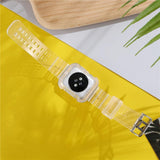 Summer Day クリアー 透明 Apple Watch バンド (Black) apple watch バンド givgiv 