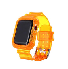 Summer Day クリアー 透明 Apple Watch バンド (Orange) apple watch バンド givgiv 