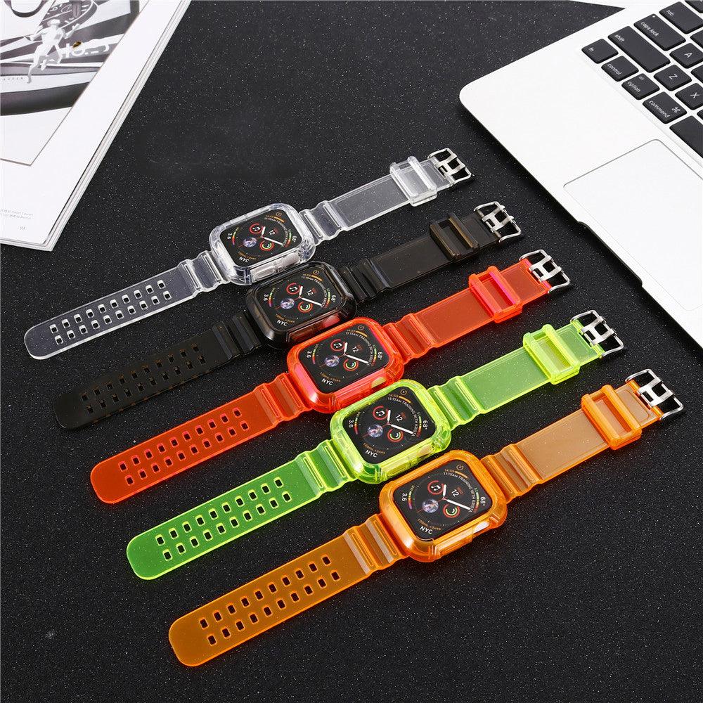 Summer Day クリアー 透明 Apple Watch バンド (Orange) apple watch バンド givgiv 